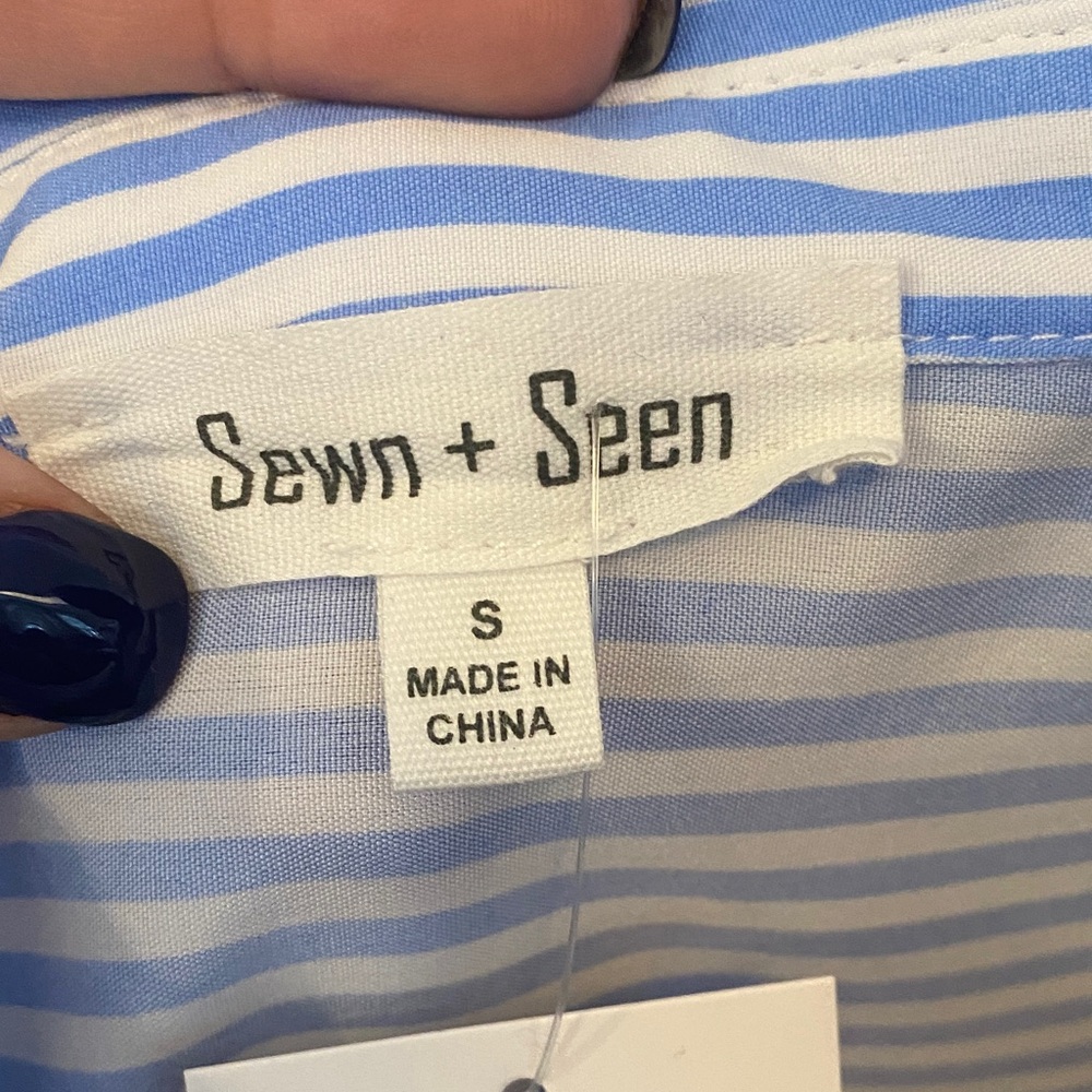 Sewn + Seen Striped Shirt - Picture 2 of 5